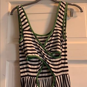 Puella Stripe cross back dress